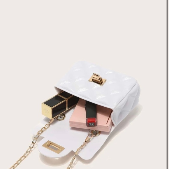 White Mini Jelly Purse- Pearl handle - Picture 2 of 3